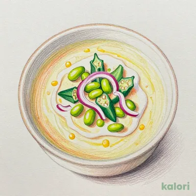 夏野菜の冷製コーンスープ