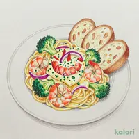 魚介の冷製イセエビソースパスタ