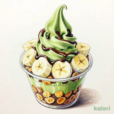 Chocolate Banana Parfait (Matcha)