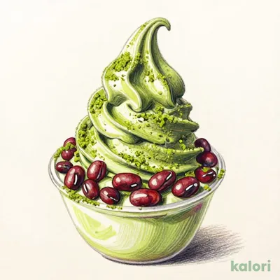 Matcha and Red Bean Parfait (Matcha)