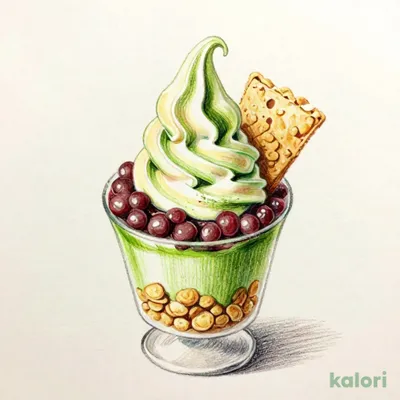 Matcha and Red Bean Parfait (Mix)