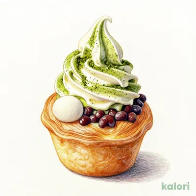 Matcha Cup Danish with Warabi Mochi (Mix)