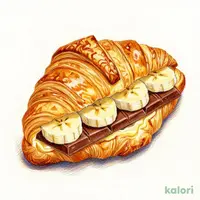 Premium Choco Cro (Chocolate Croissant) with Fresh Banana