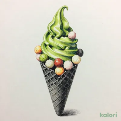 しあわせおいりの濃いお抹茶ソフトクリーム(抹茶)