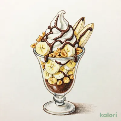 チョコバナナパフェ