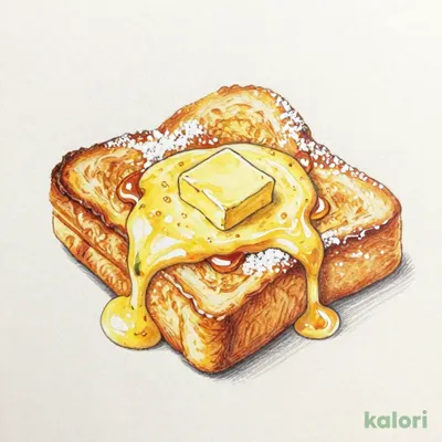 フレンチトースト メープルソース添え