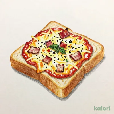 バジル香るベーコンピザトースト 220kcal｜カロリー・栄養成分