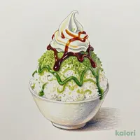 カフェ氷黒みつ抹茶