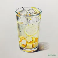 Yuzu Lemon Soda with Apple Jelly