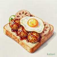 サンマルクホットサンド 月見テリヤキつくね