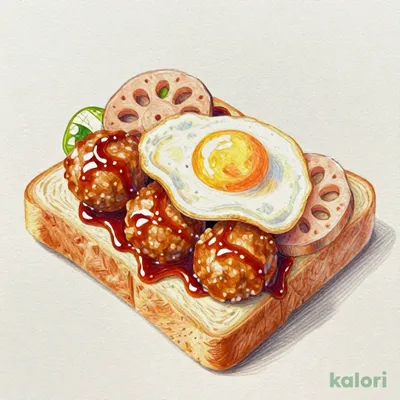 サンマルクホットサンド 月見テリヤキつくね
