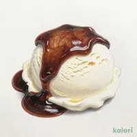 マロンソースのミルクジェラート
