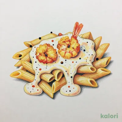 ポップコーンシュリンプとタラコのクリームグラタン