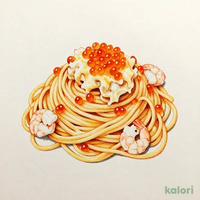 小エビのタラコソース