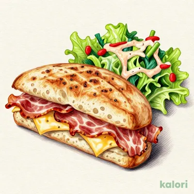 パンチェッタとチーズのパニーニセット