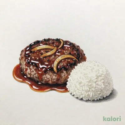 オニオンソースハンバーグ（ライス小盛）