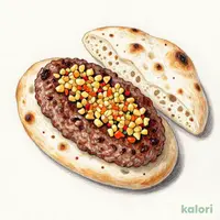 ディアボラ風ハンバーグ（フォッカチオに変更）