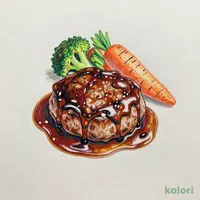 ハンバーグデミグラス煮込み