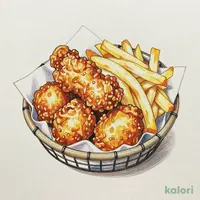 フライドポテト＆チキンバスケット