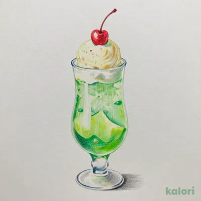 メロンソーダフロート