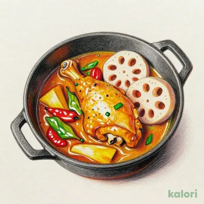 骨付きチキンカレー煮込み