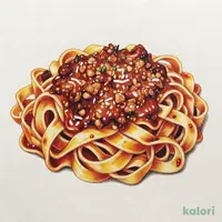 ナポリ風ラグーソースのフェットチーネ