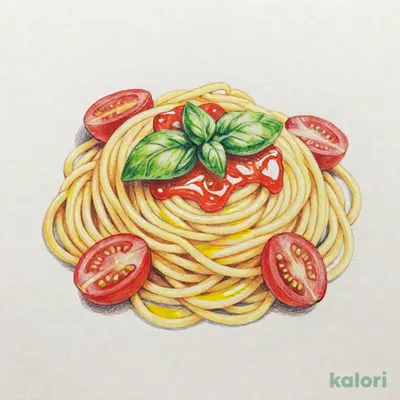 フレッシュトマトとバジルのスパゲッティ