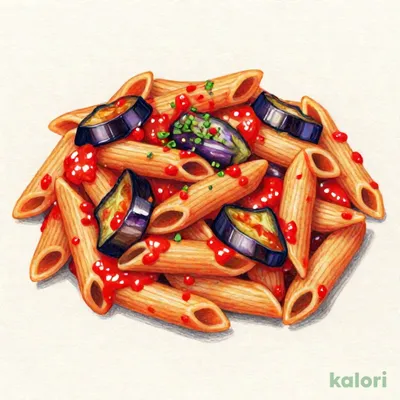 揚げなすのペンネ “アラビアータ”