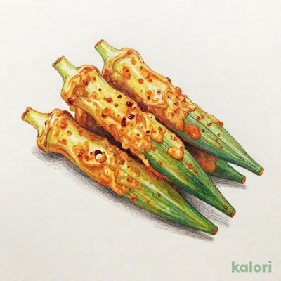オクラのスパイシー揚げ