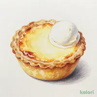 ベイクドチーズタルトバニラアイス添え