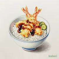 ミニ天丼（漬物付）