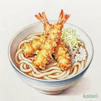 大海老天おろしうどんとミニ鮪たたき丼