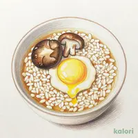 松茸と舞茸のきのこ雑炊