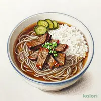 牛カレーそば定食
