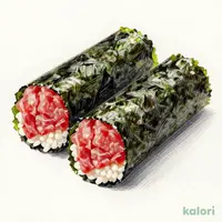 鮪たたき手巻き(2貫)