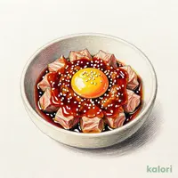 鮪のユッケ風