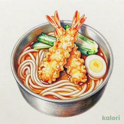 大海老天鍋焼きうどん