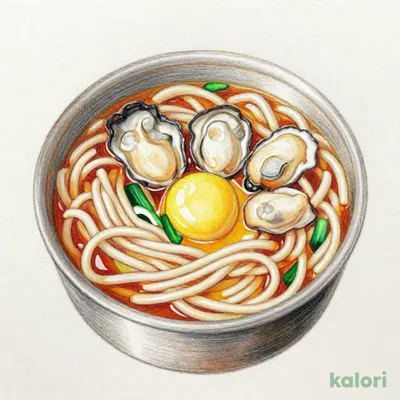 牡蠣入り鍋焼きうどん