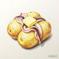 きたあかりのじゃがバター(いかの塩辛のせ)