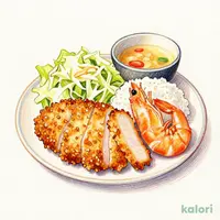 Thick-Cut Pork Cutlet and Jumbo Fried Shrimp Set Meal
