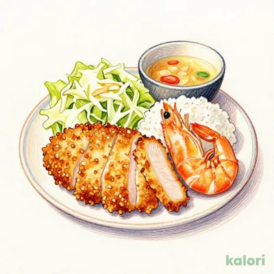 Thick-Cut Pork Cutlet and Jumbo Fried Shrimp Set Meal