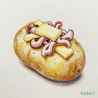 きたあかりのじゃがバター（いかの塩辛のせ）