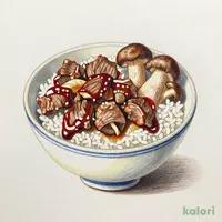 松茸入り黒毛和牛のすき焼き重