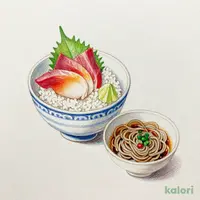 なごみ弁当ミニ海鮮丼(ミニざるそば)