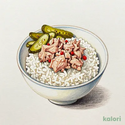 ミニまぐろたたき丼（漬物付）