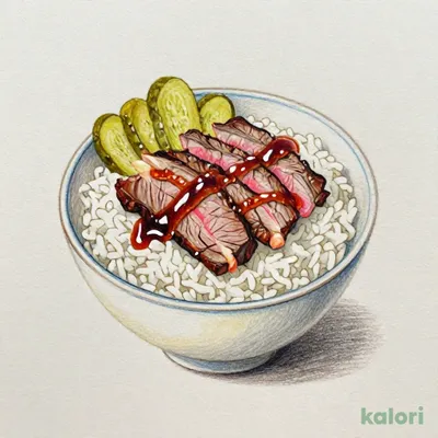 ミニローストビーフ丼（漬物付）