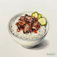 ミニ中落ちカルビ丼(漬物付)