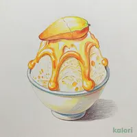 入りマンゴーソースがけ
