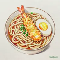 大海老天(1尾)味噌煮込みうどん(単品)