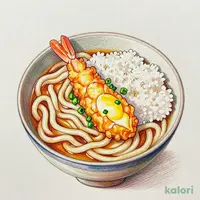 大海老天(1尾)味噌煮込みうどん定食